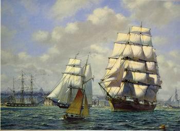 unknow artist Seascape, boats, ships and warships. 54